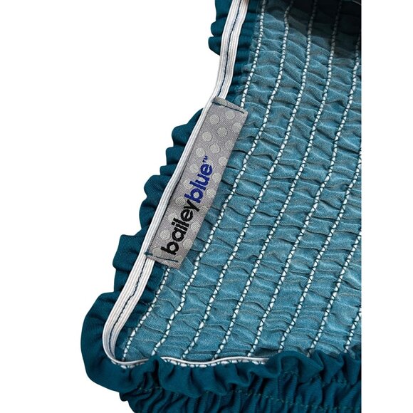 Bailey Blue Women Strapless Smocked Mini Dress Bohemian Paisley Print Large 1663 - Picture 3 of 6